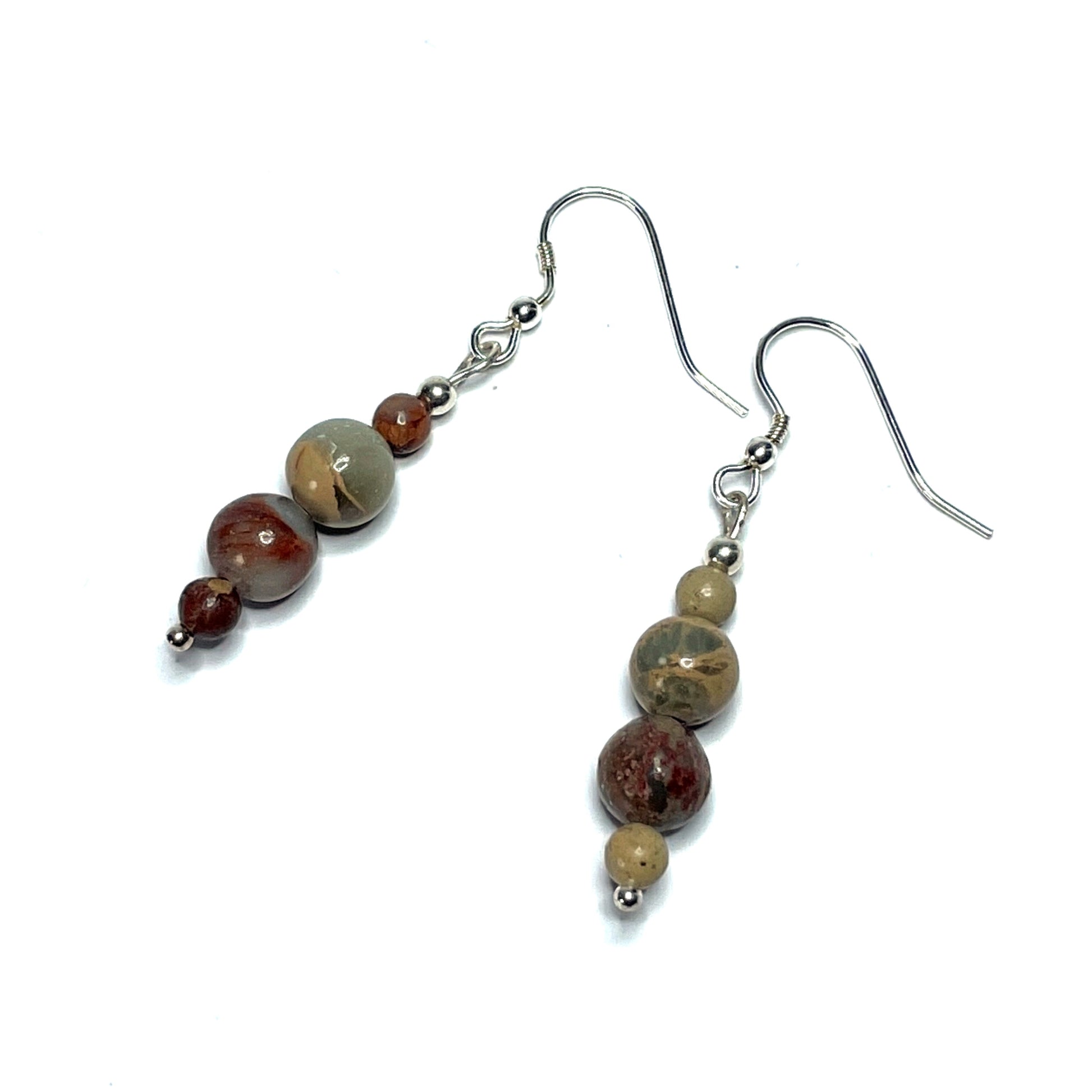 Impression jasper gesmtone earrings