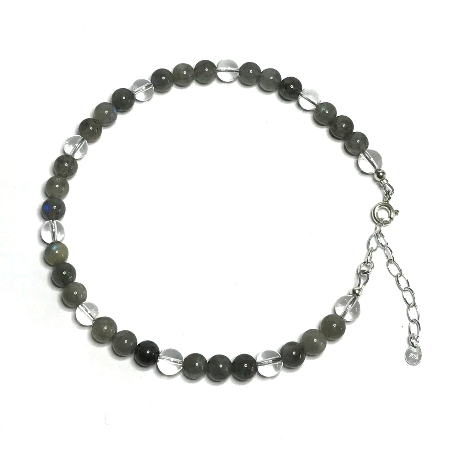 Labradorite crystal anklet