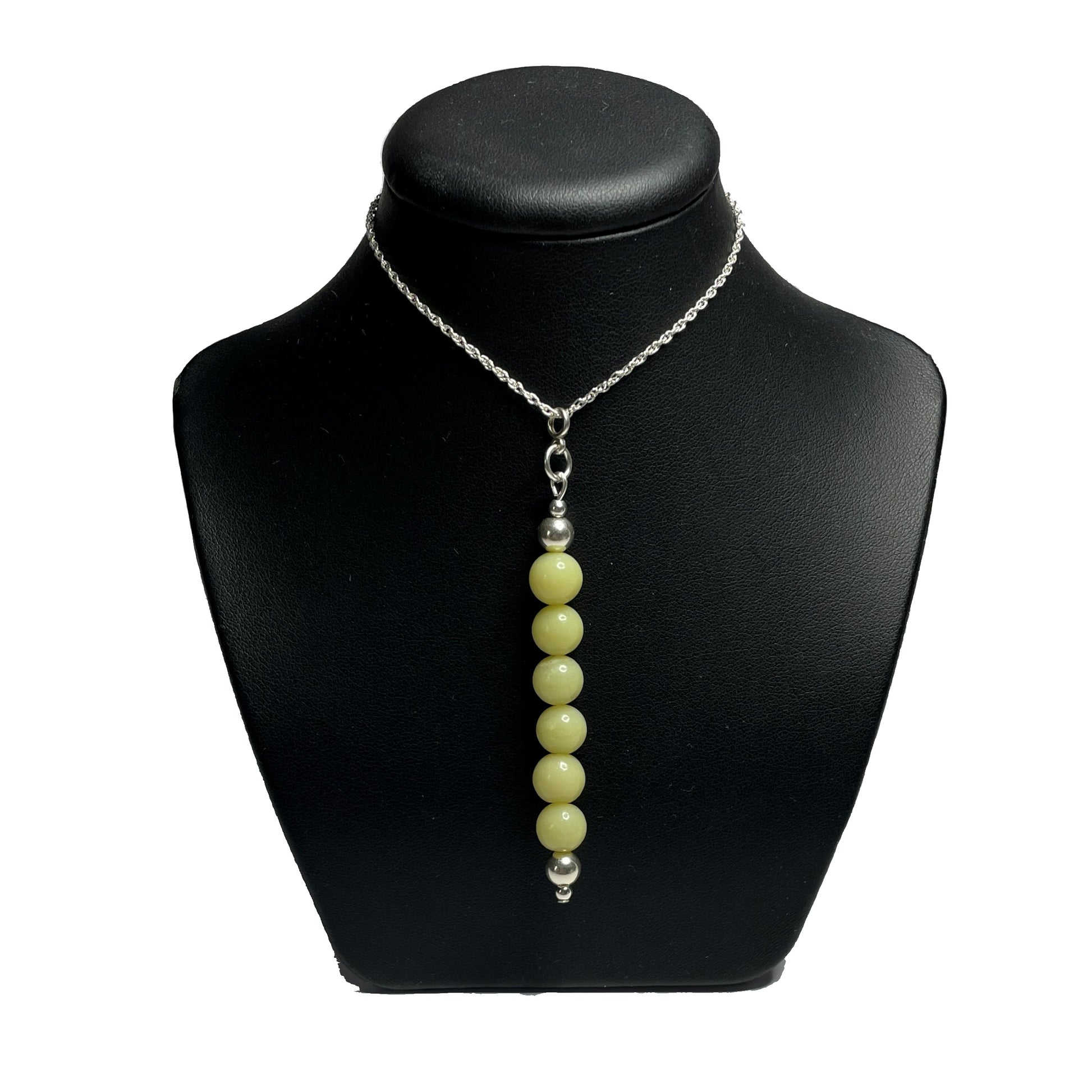 Lemon jade gemstone pendant