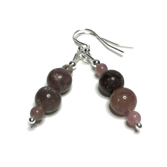 Lepidolite earrings