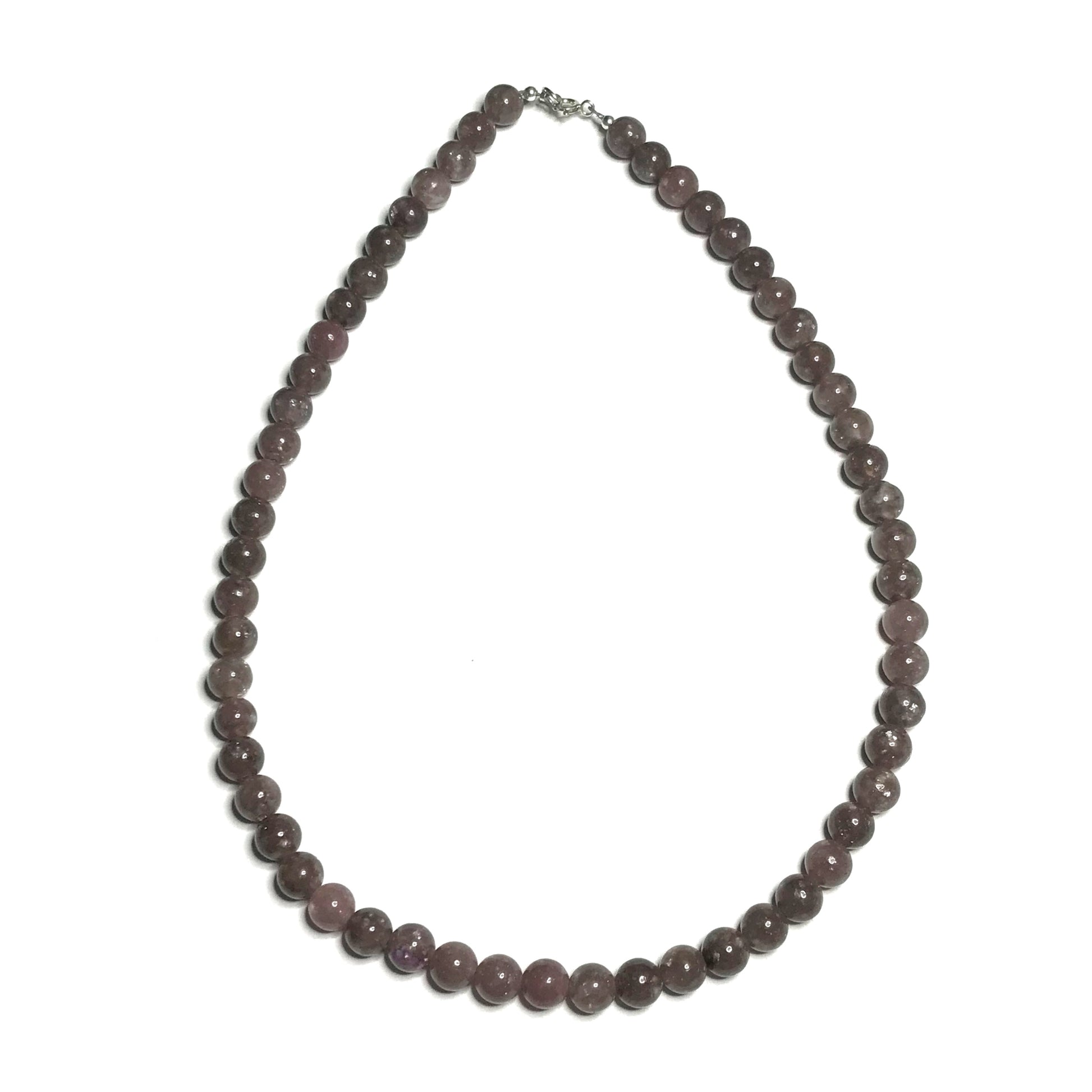 Lepidolite beaded necklace
