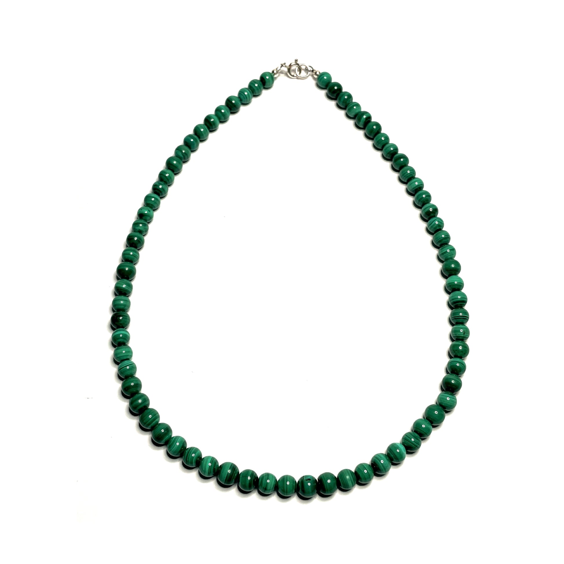 Malachite gemstone choker