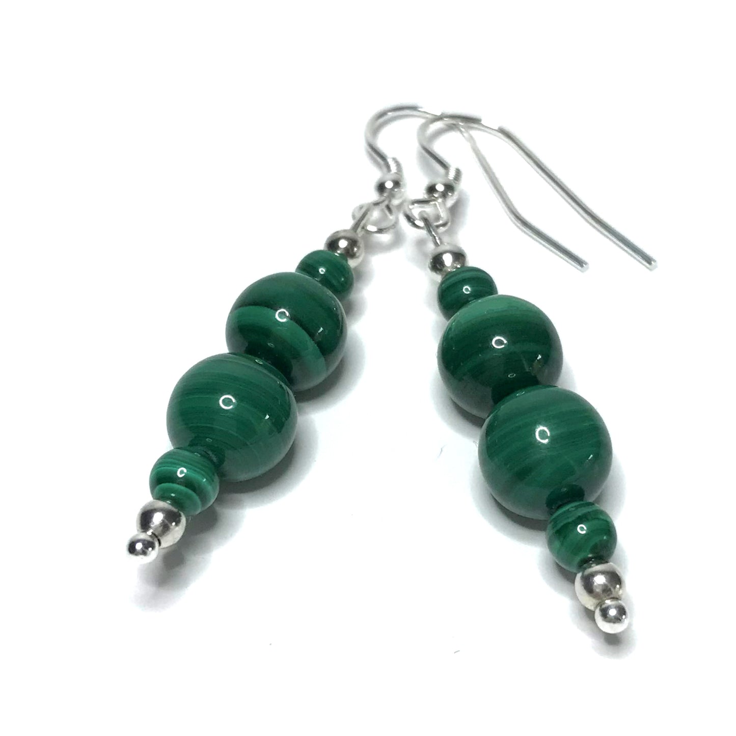 Malachite earrings