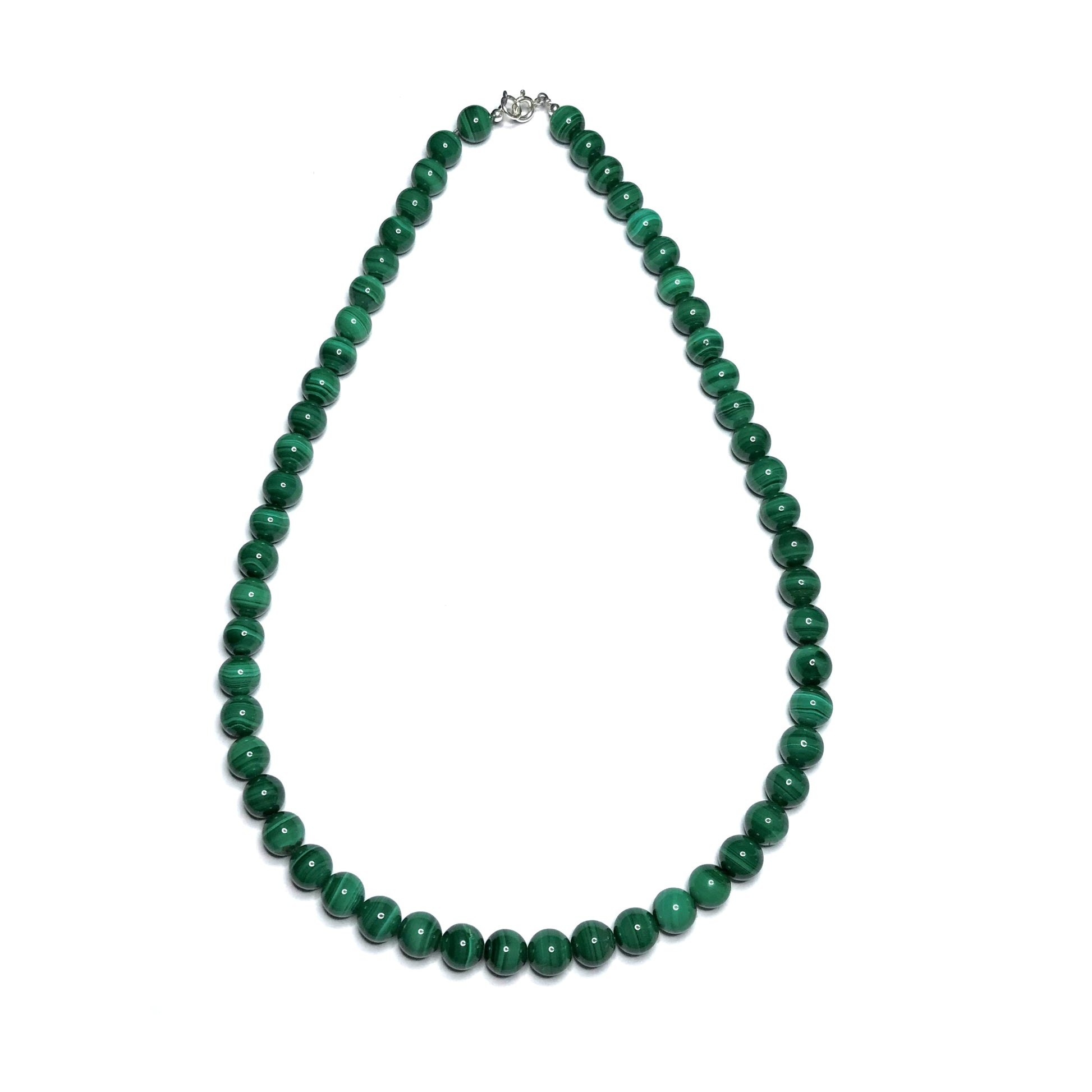 Green gemstone necklace