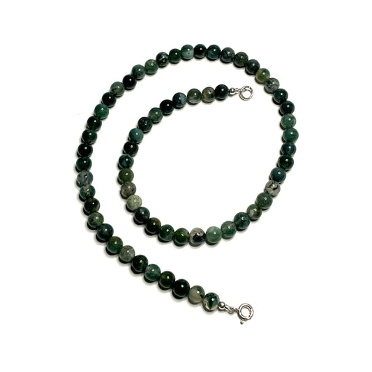 Moss Agate Choker Necklace