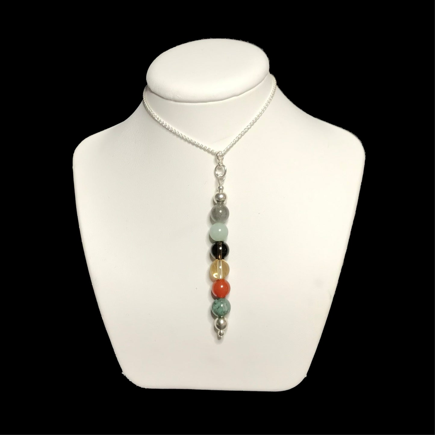 New beginnings crystal bead pendant on stand