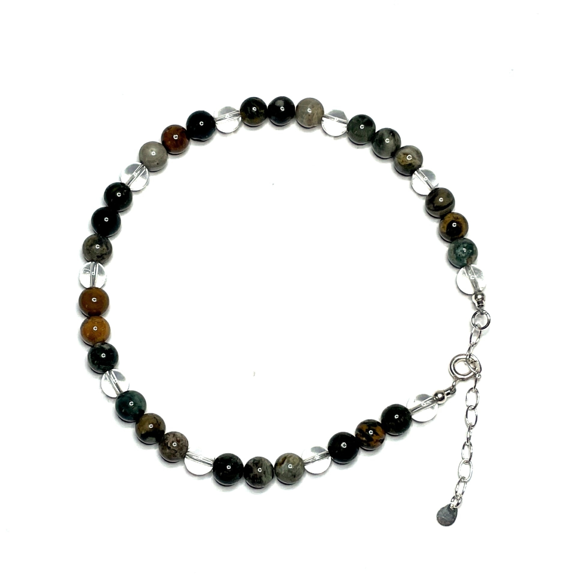 Ocean jasper gemstone anklet