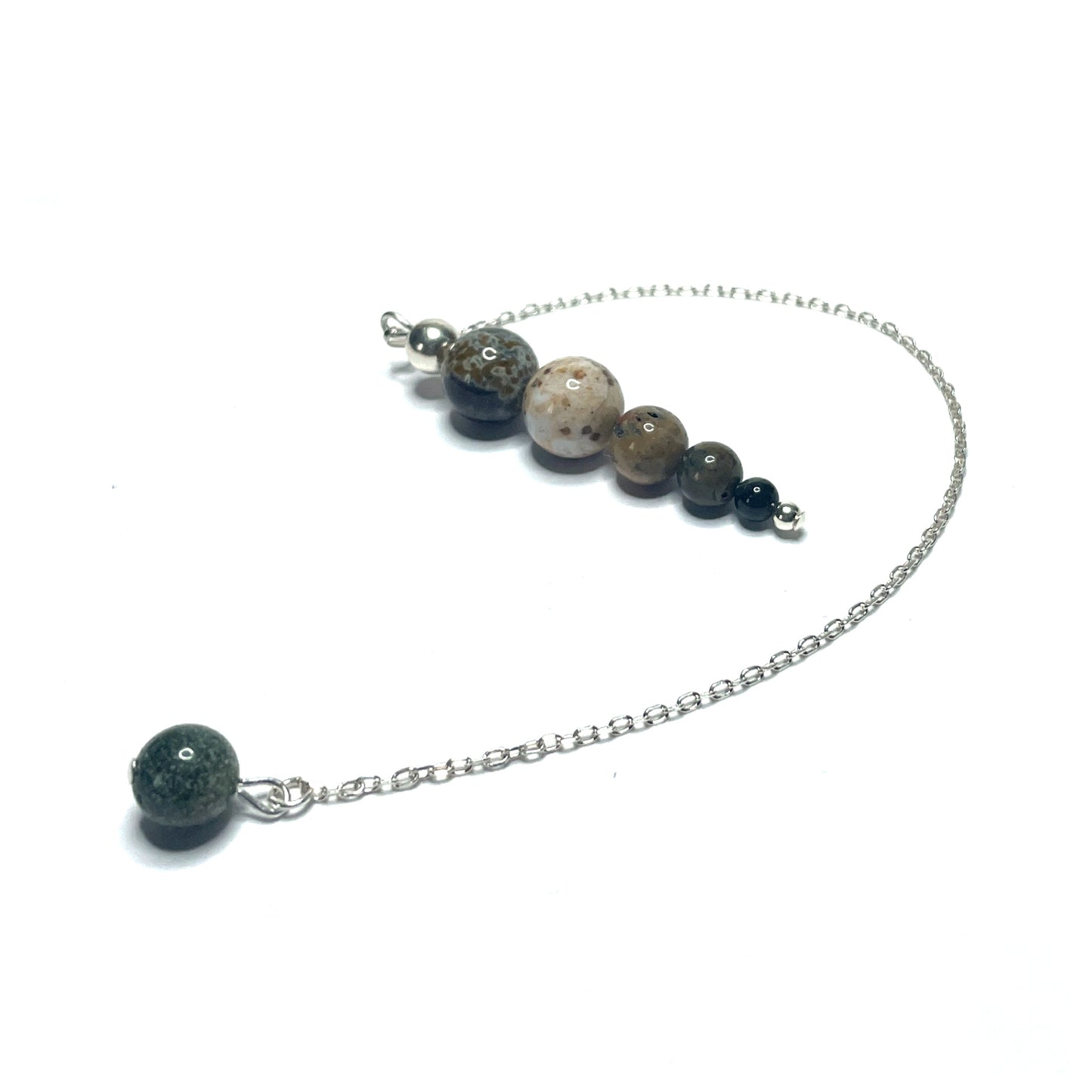 Ocean jasper crystal pendulum