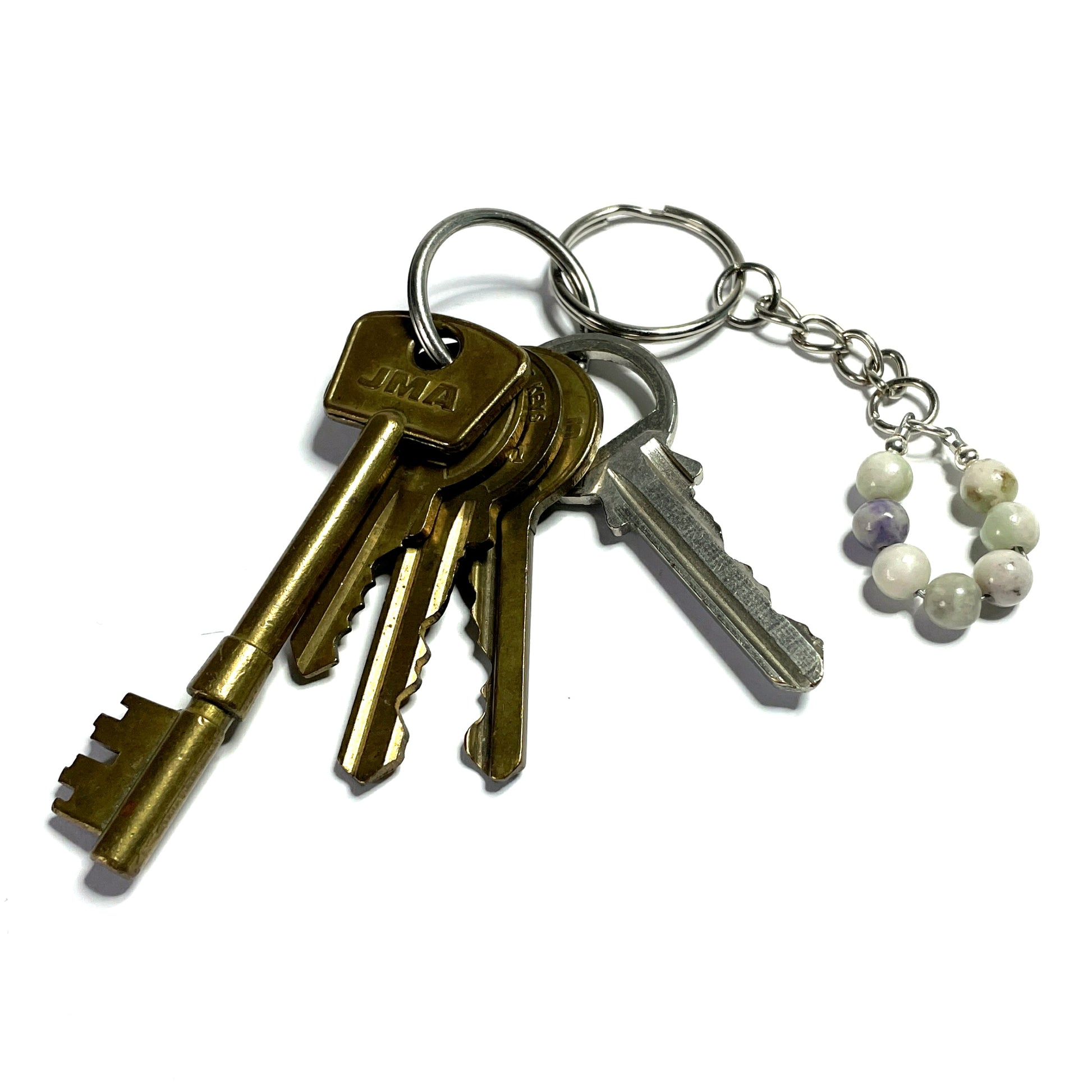 Peace jade crystal keychain