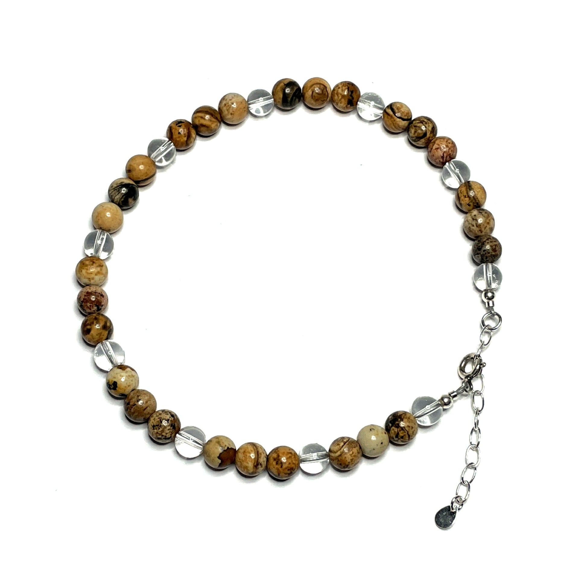 Picture jasper gemstone anklet