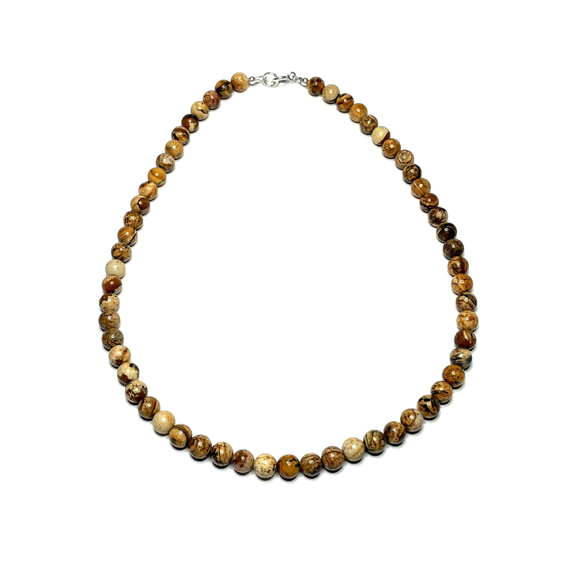 Picture jasper gemstone choker