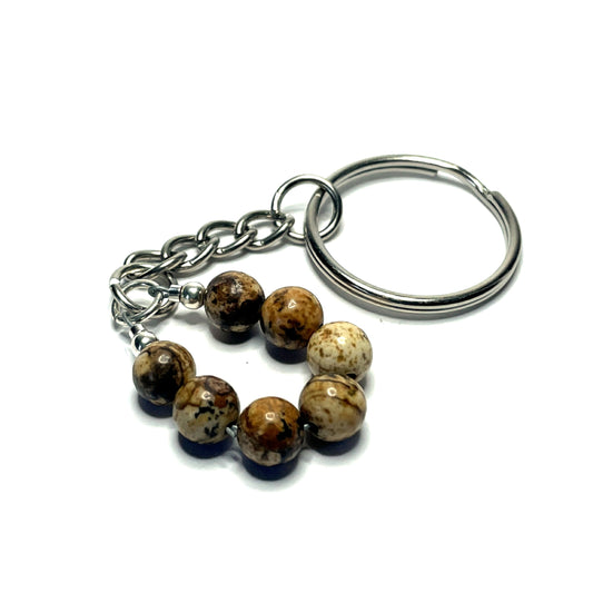 Picture Jasper Keychain