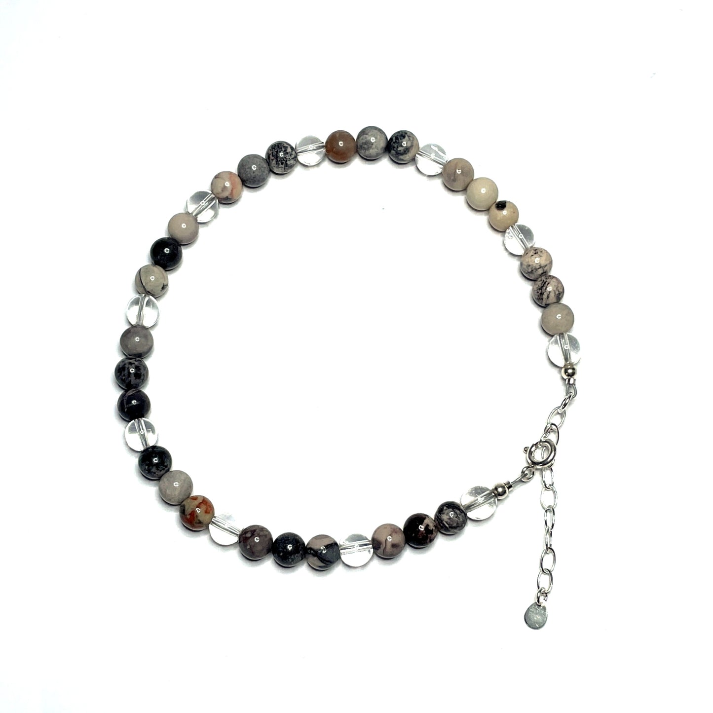 Porcelain jasper gemstone anklet