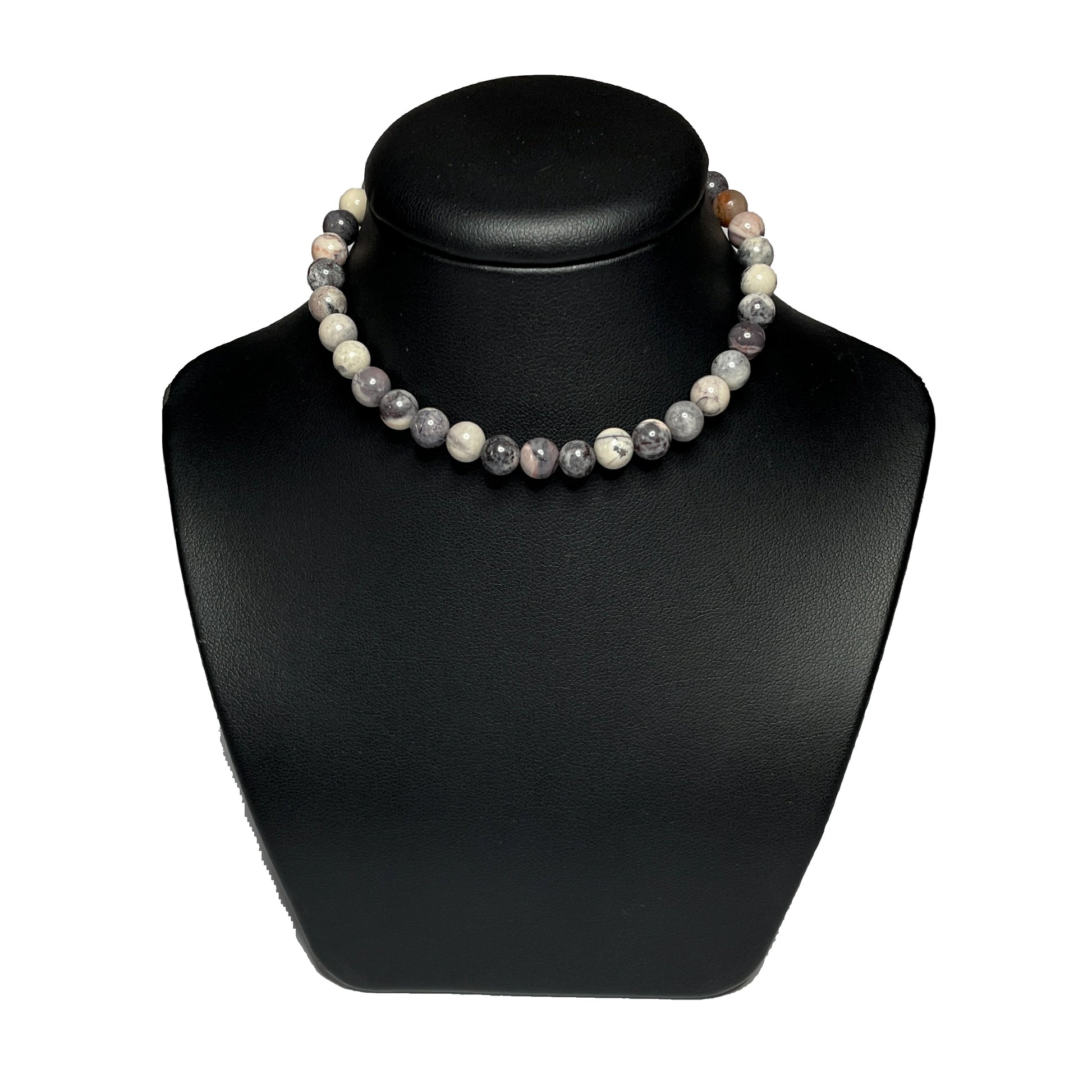 Porcelain jasper crystal choker