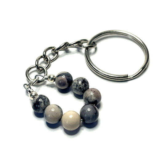 Porcelain jasper keychain