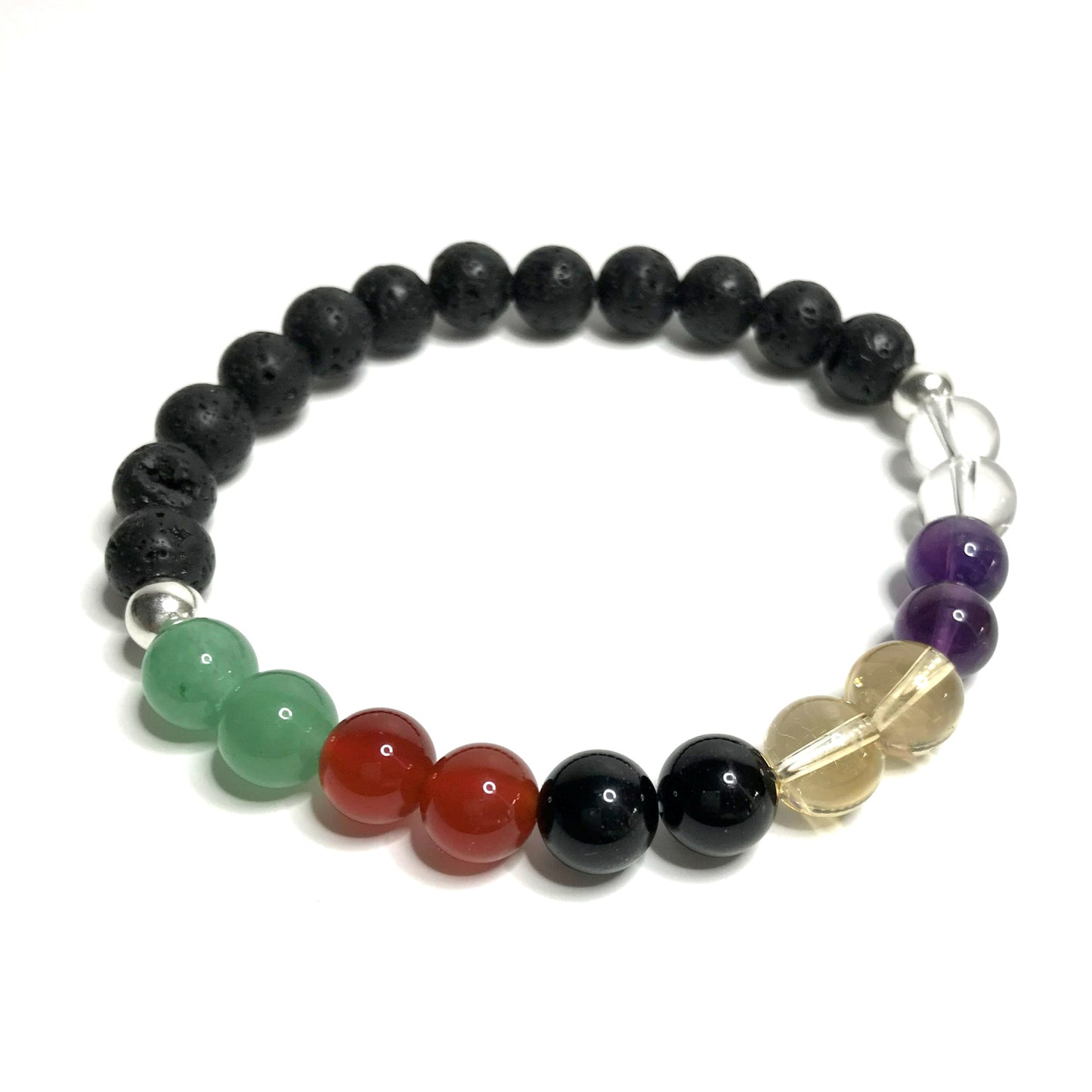 Positivity bracelet with lava