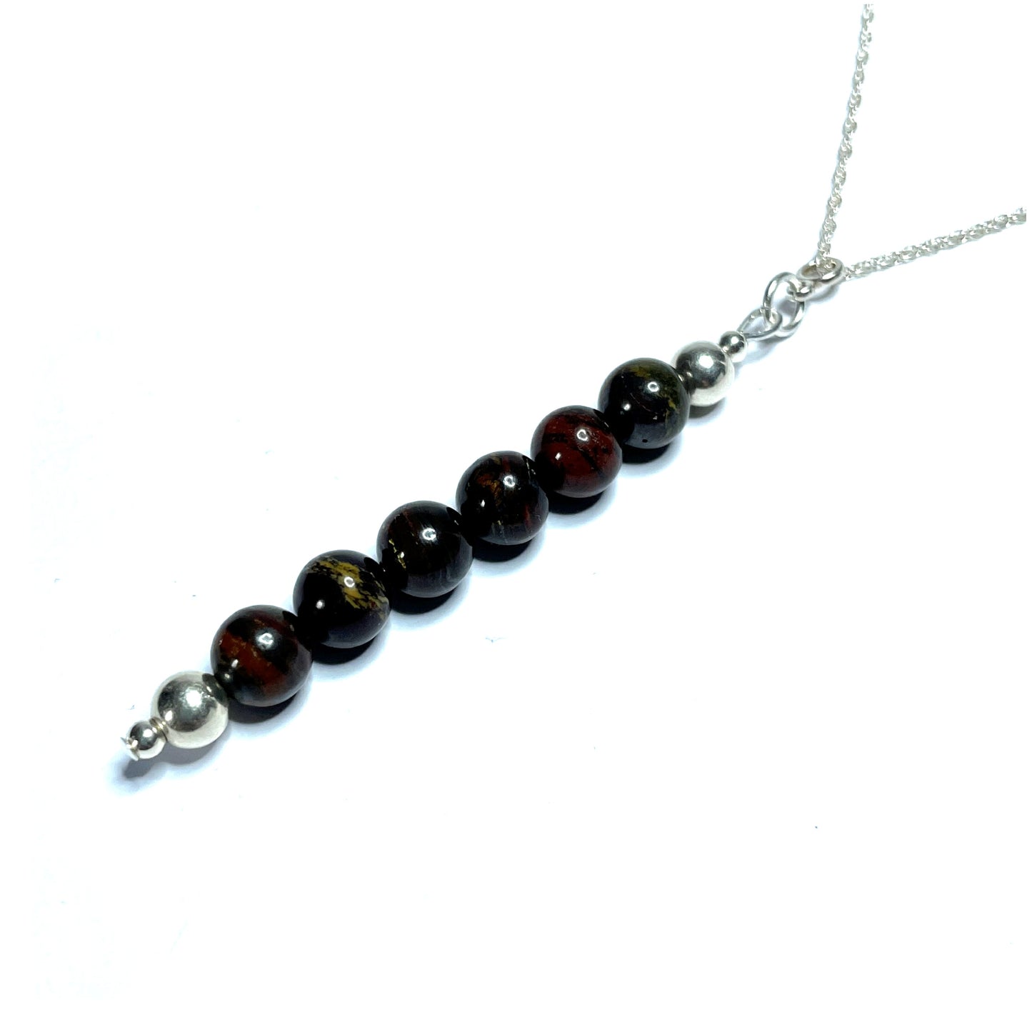 Red Iron Tiger's Eye Pendant