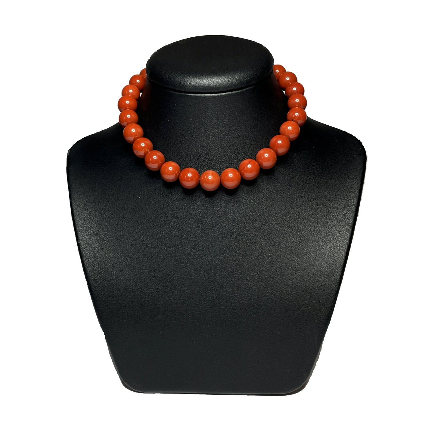 Red jasper gemstone necklace