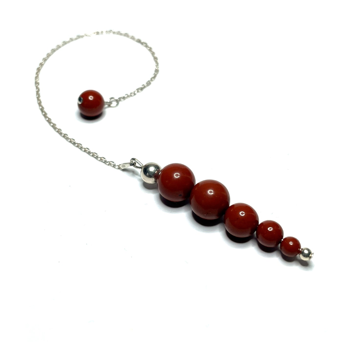 Red jasper bead pendulum