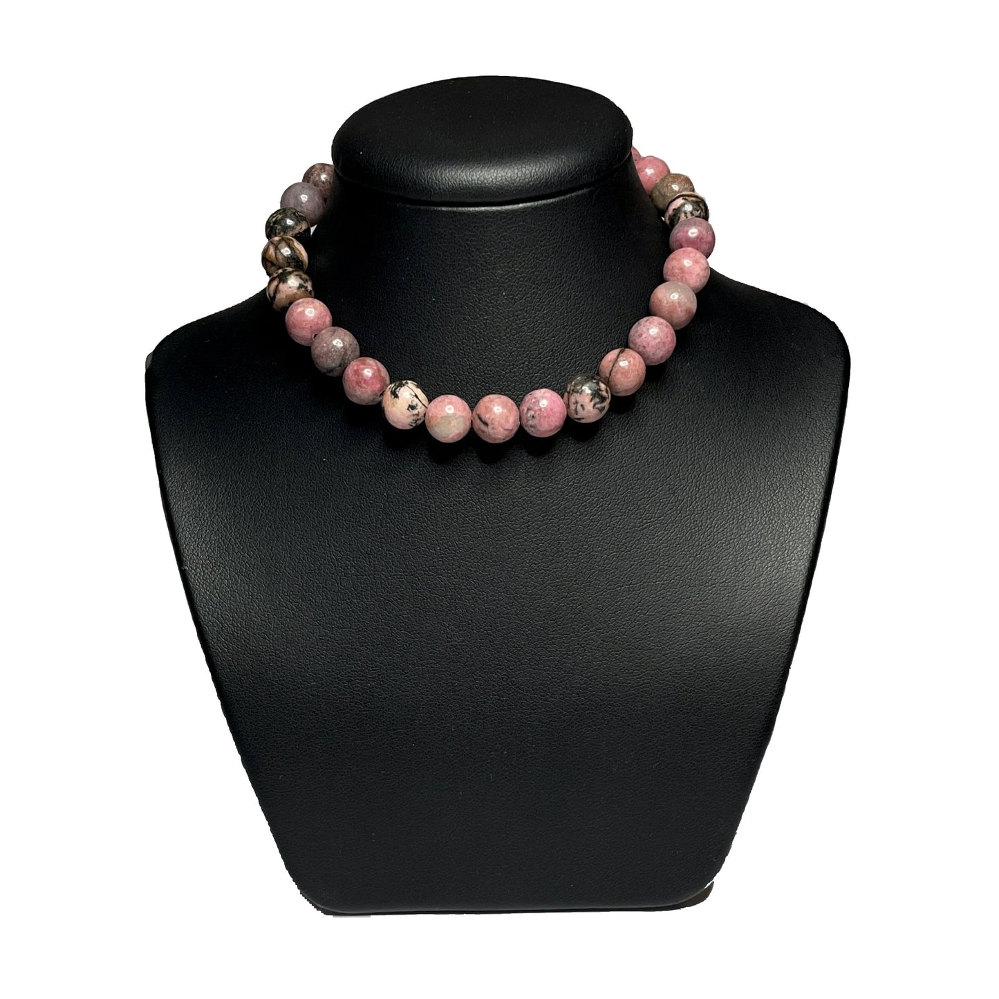 Rhodonite crystal necklace