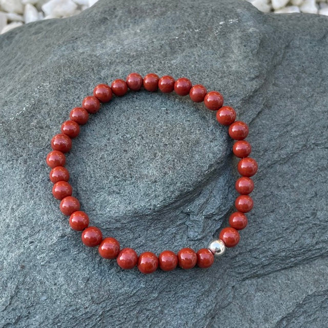 Root chakra gemstone bracelet