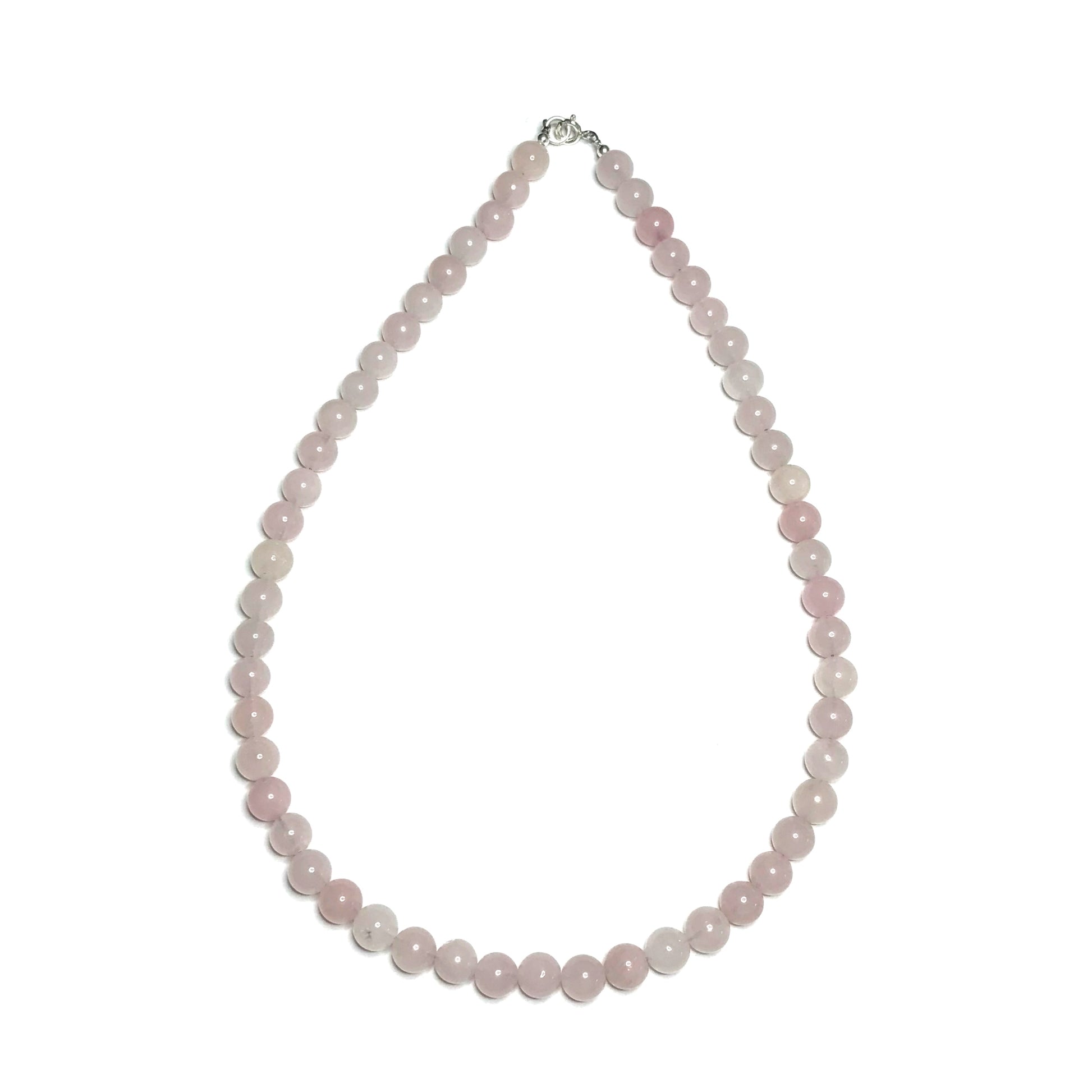 Rose quartz crystal neckace