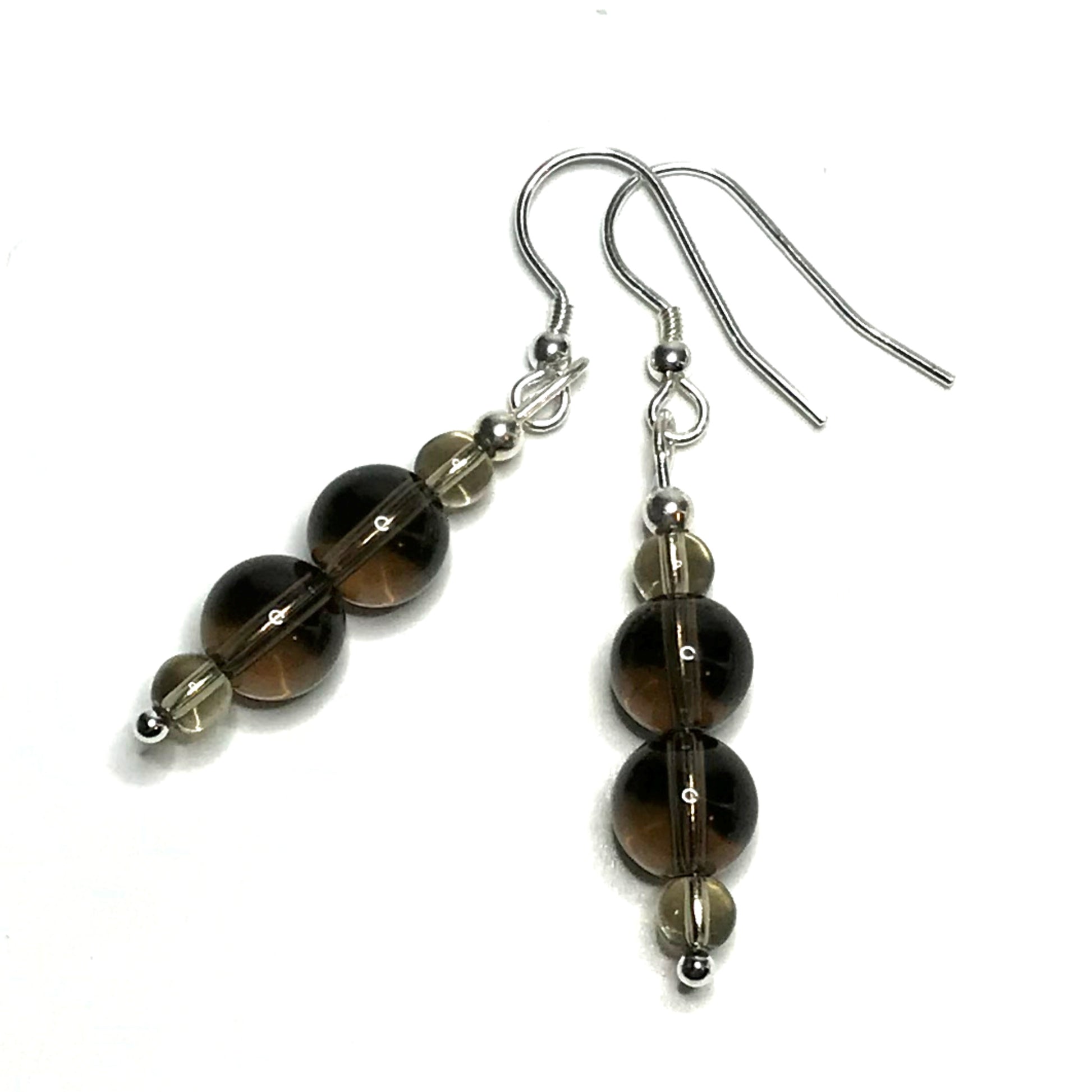 Smoky quartz drop earrings