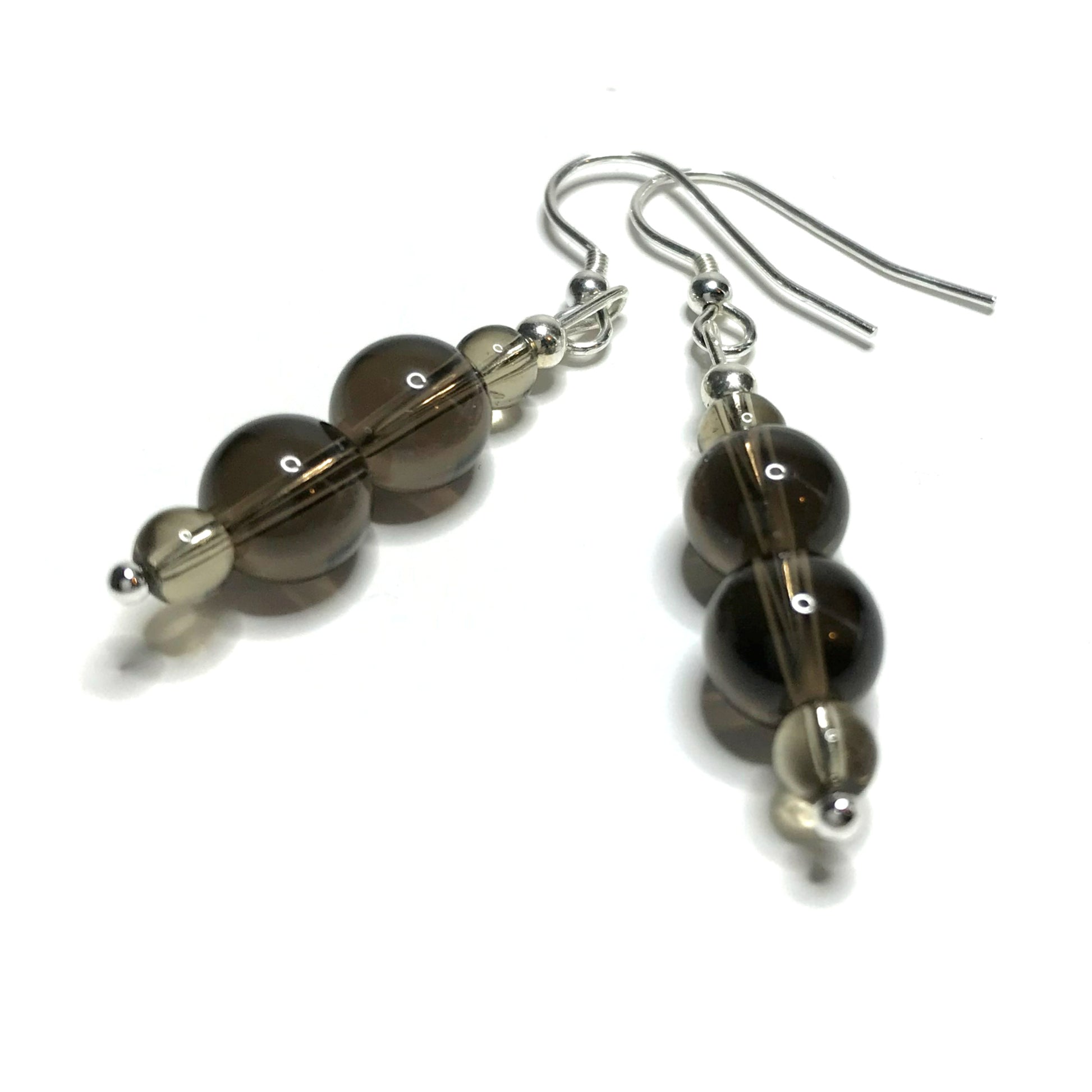 Smoky quartz earrings