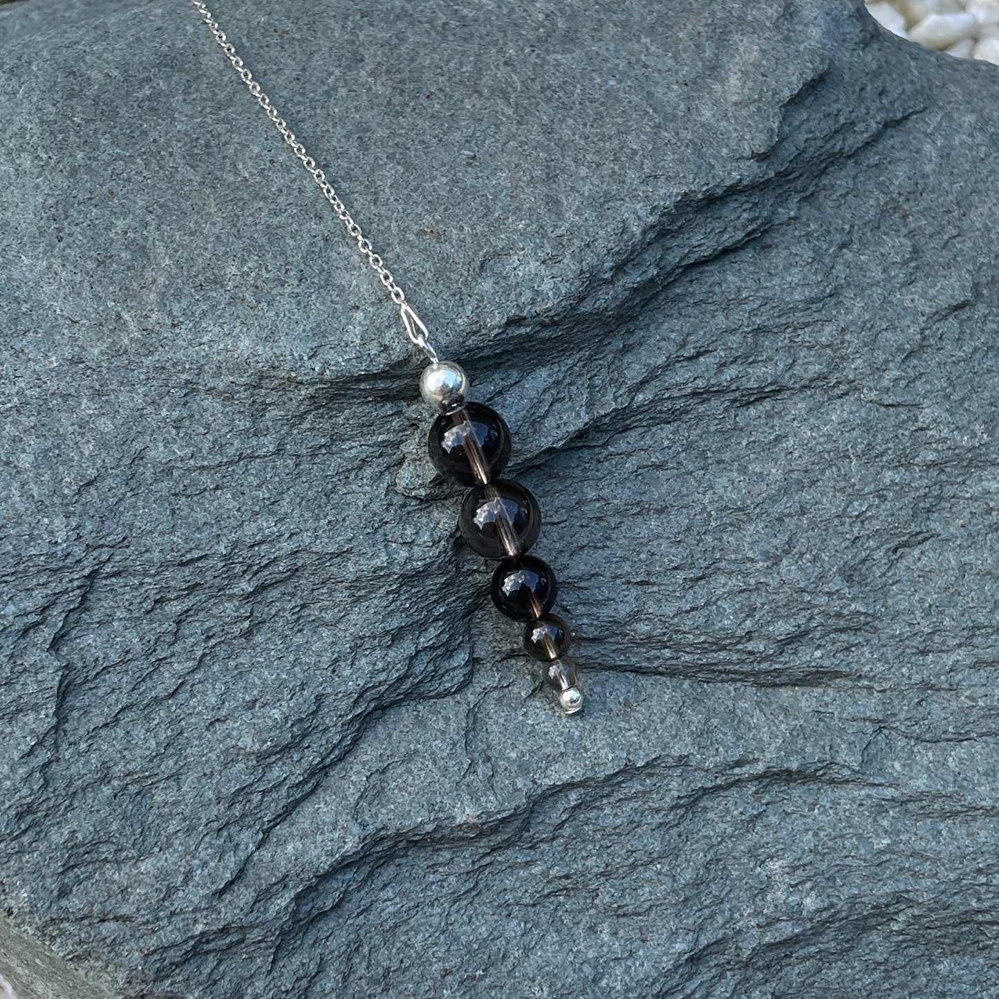 Smoky quartz crystal pendulum