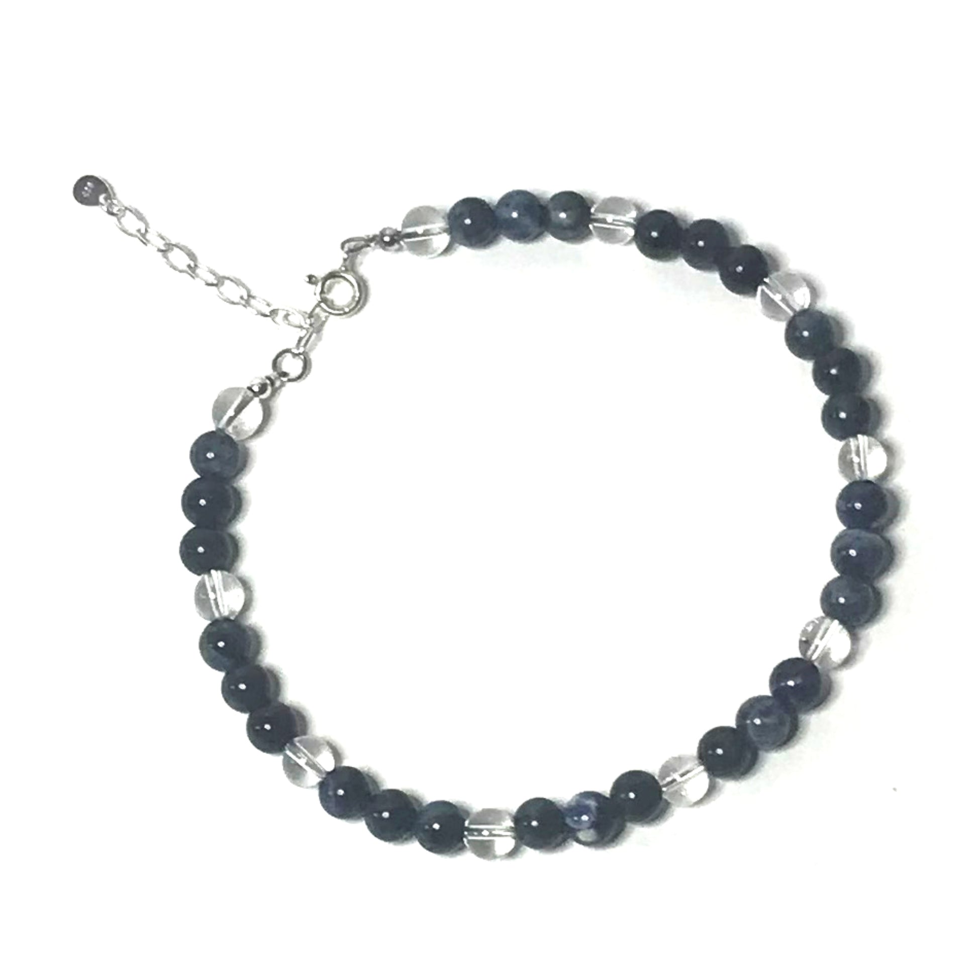 Sodalite crystal anklet