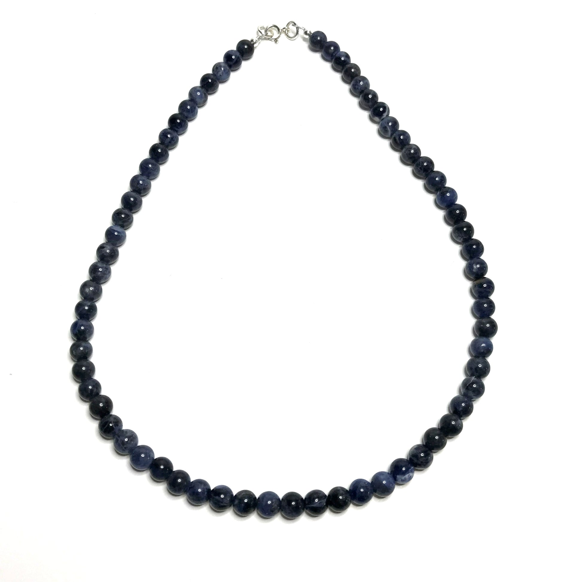 Sodalite beaded choker necklace