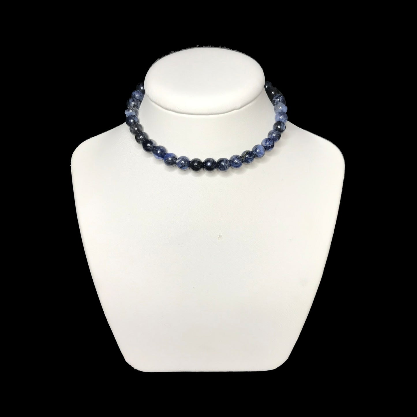 Sodalite crystal choker necklace