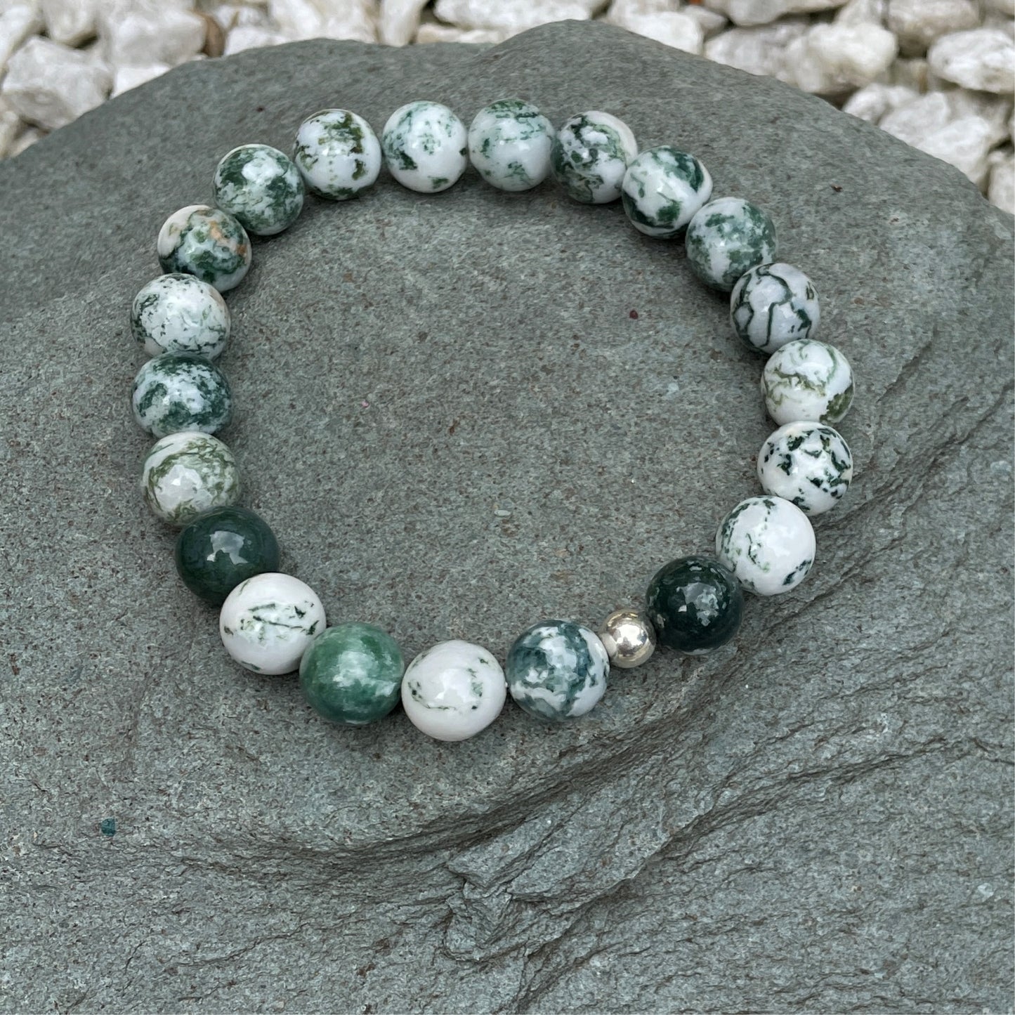 Tree Agate Crystal Bracelet