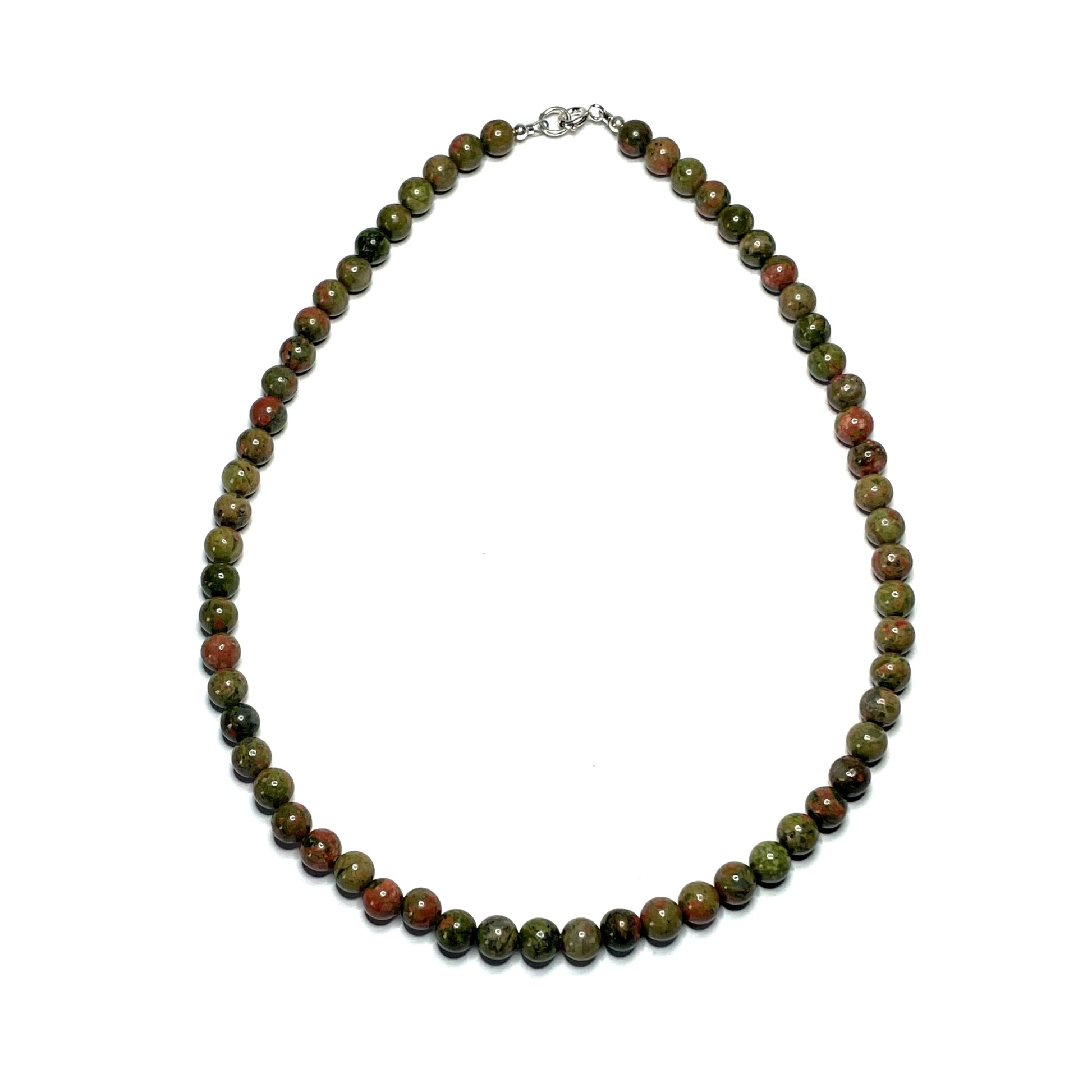 Unakite gemstone choker