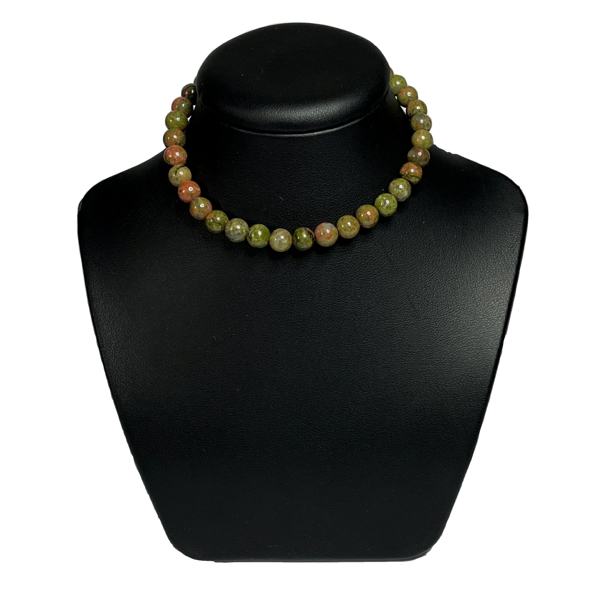 Unakite crystal choker