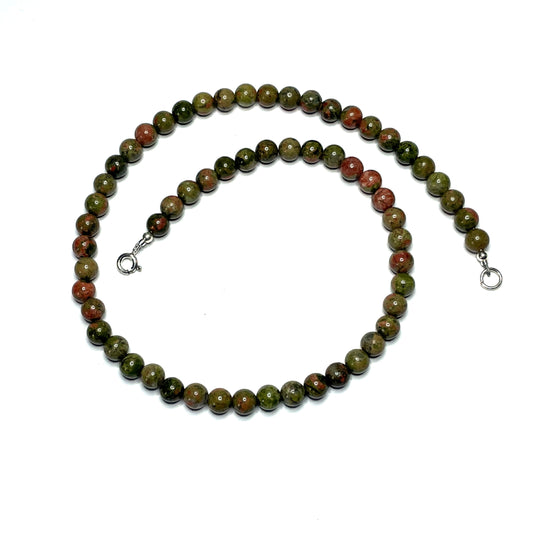 Unakite Choker Necklace