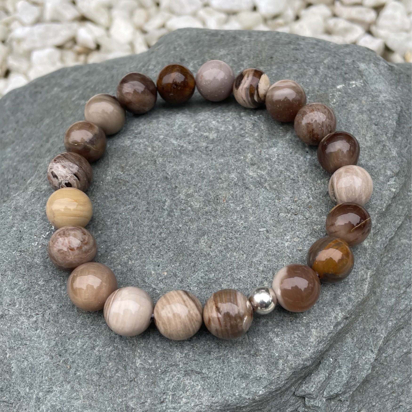 Wood Jasper Crystal Bracelet