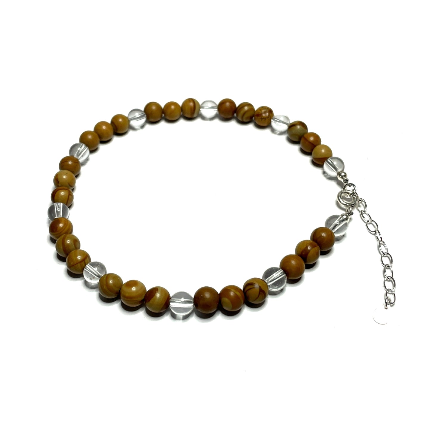 Wood Grain Jasper Anklet