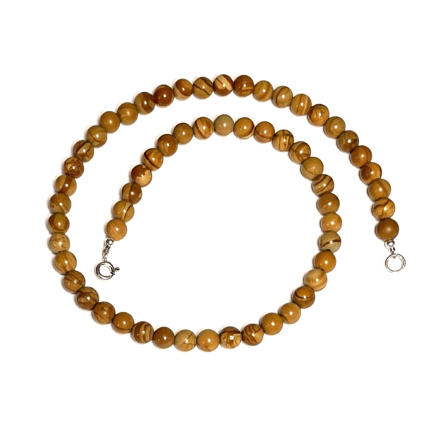 Wood Grain Jasper Choker Necklace