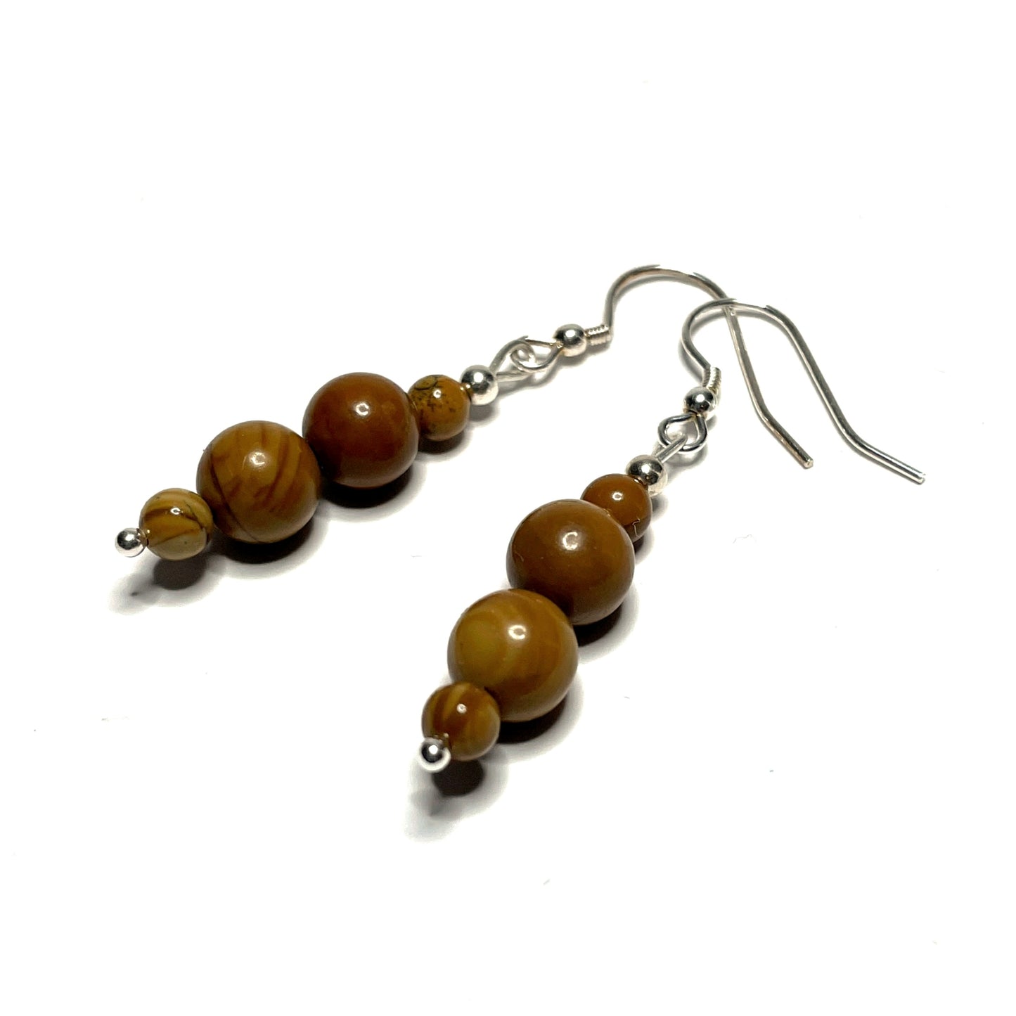 Wood Grain Jasper Earrings