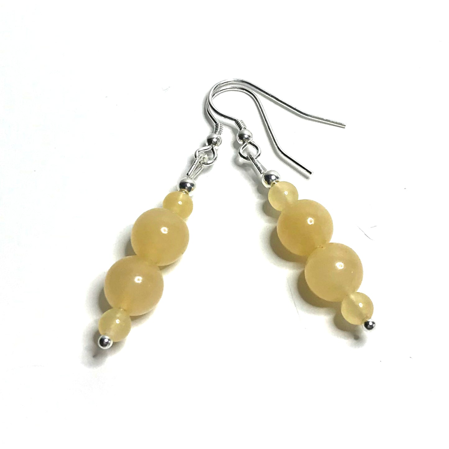 Yellow calcite earrings