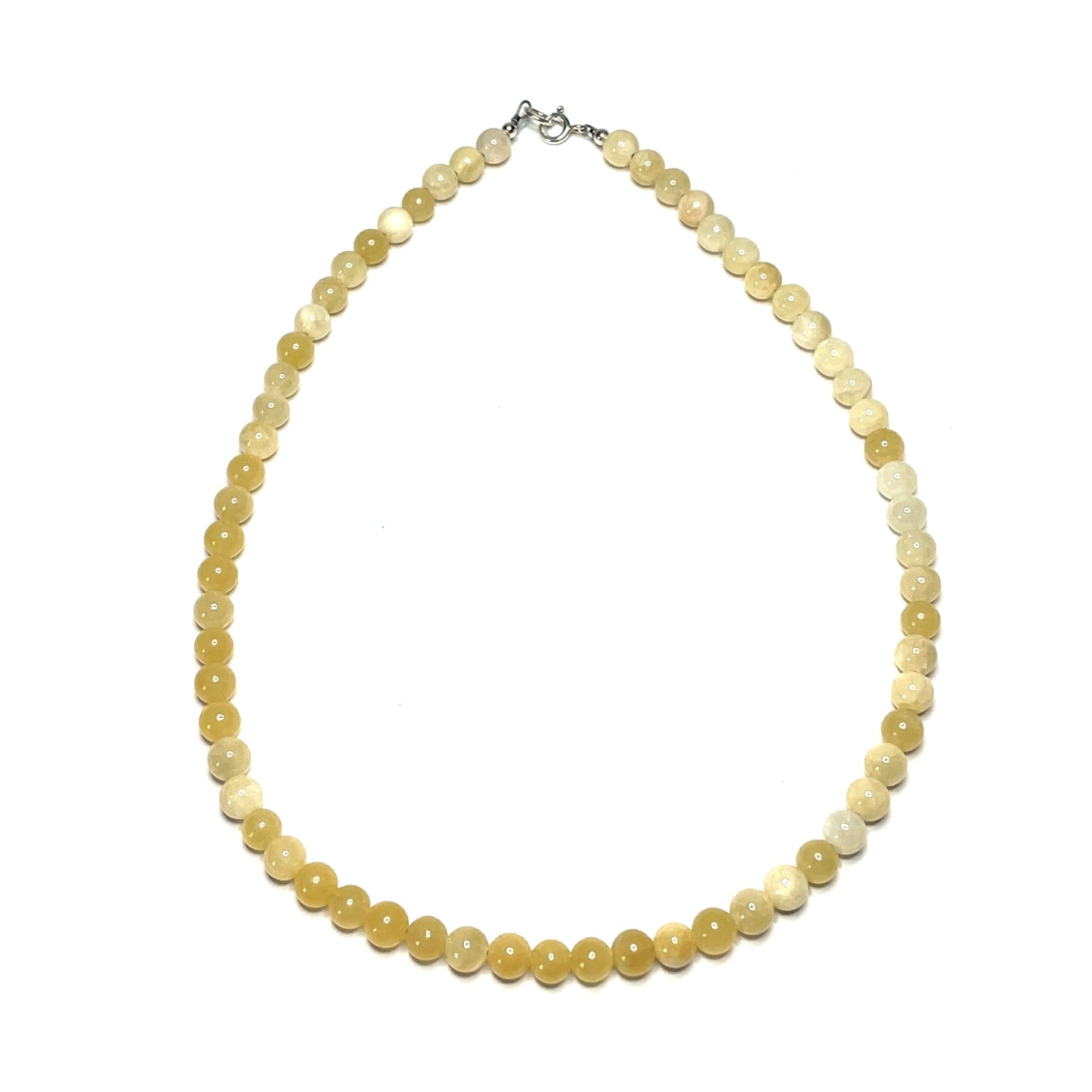 Yellow calcite gemstone choker