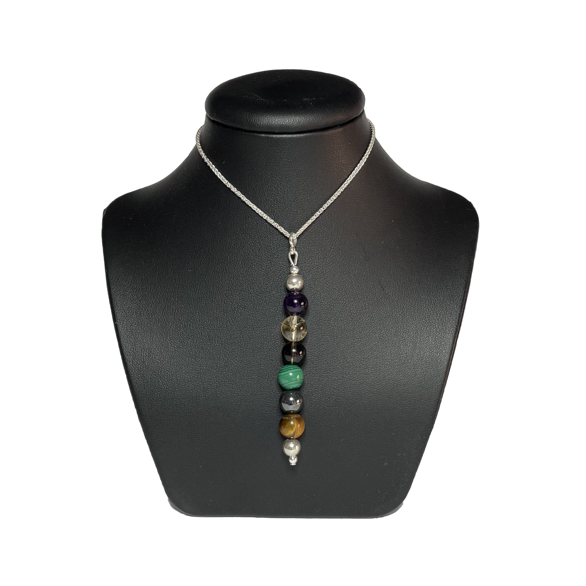 Addiction recovery bead pendant on stand