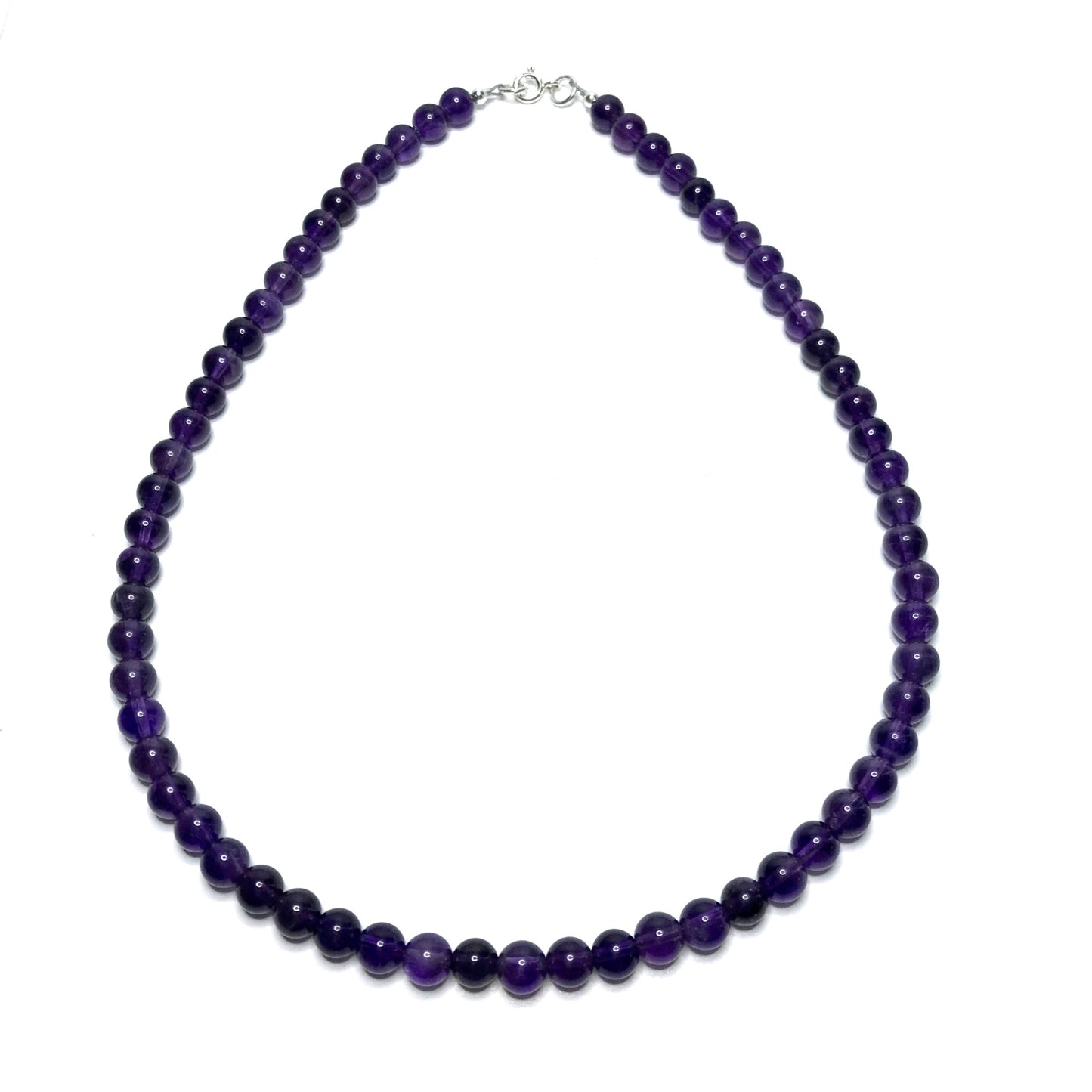 Purple gemstone choker necklace