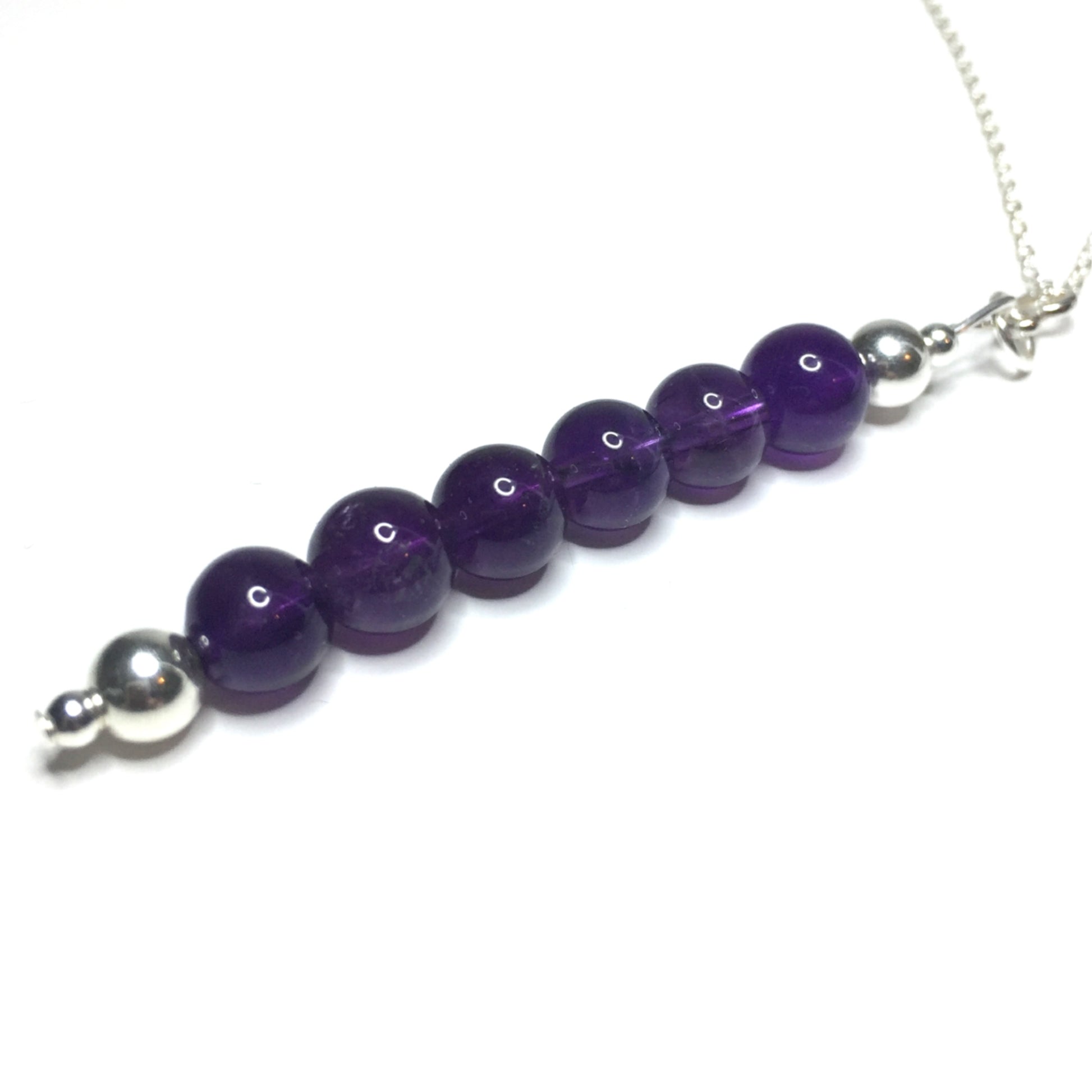 Amethyst bead pendant