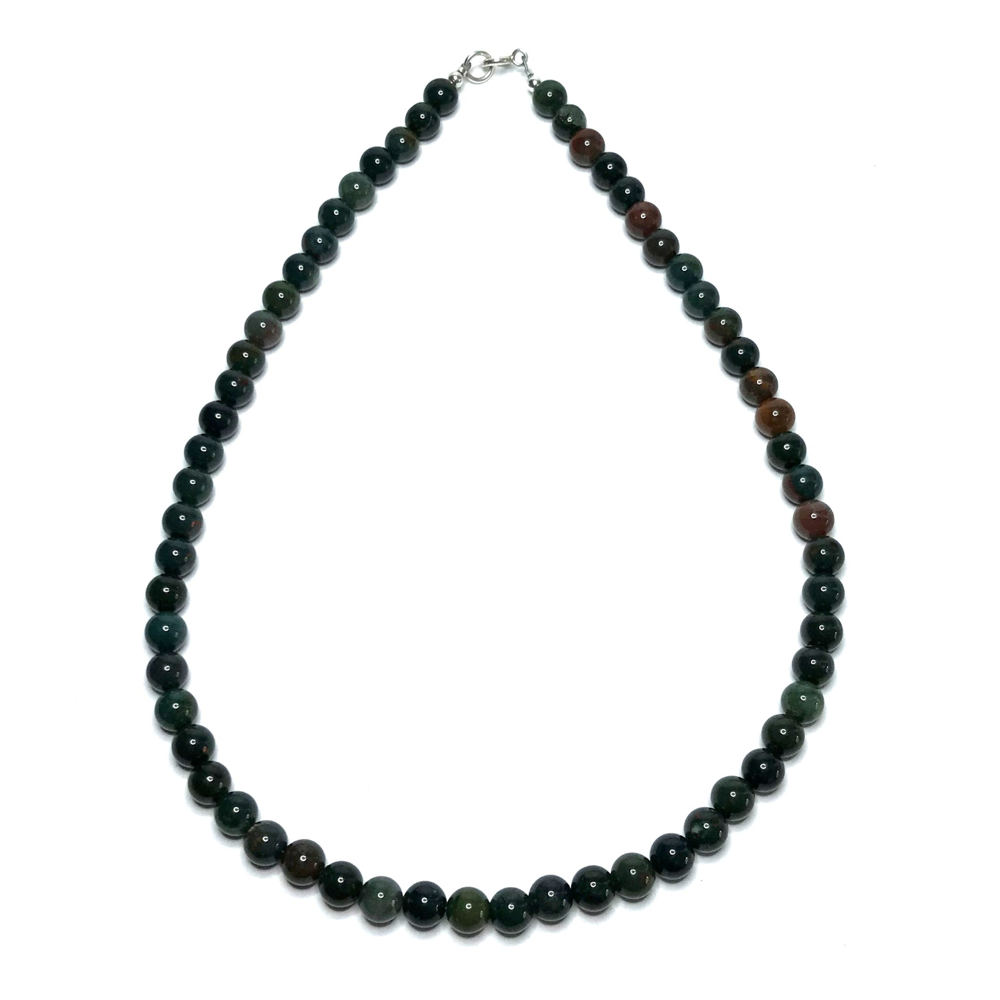 Bloodstone beaded choker