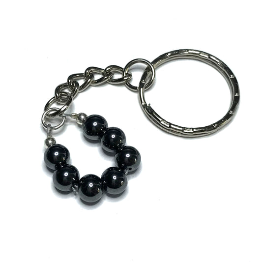 Hematite keychain