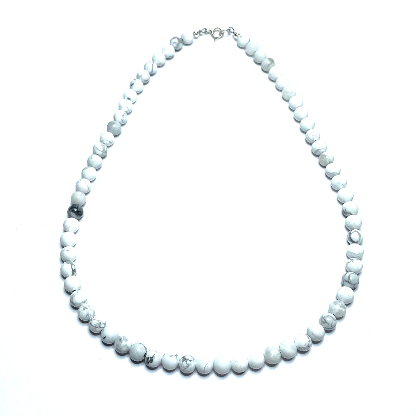 Howlite crystal choker