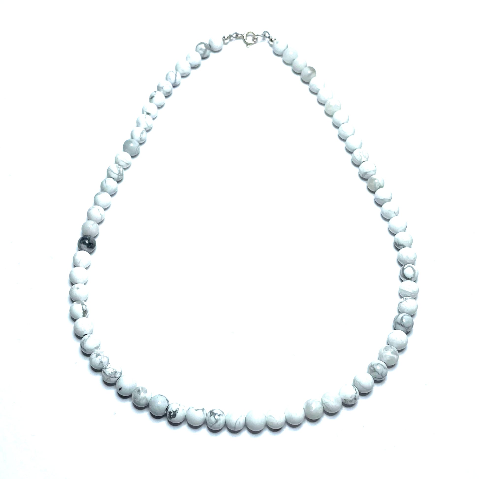 Howlite crystal choker