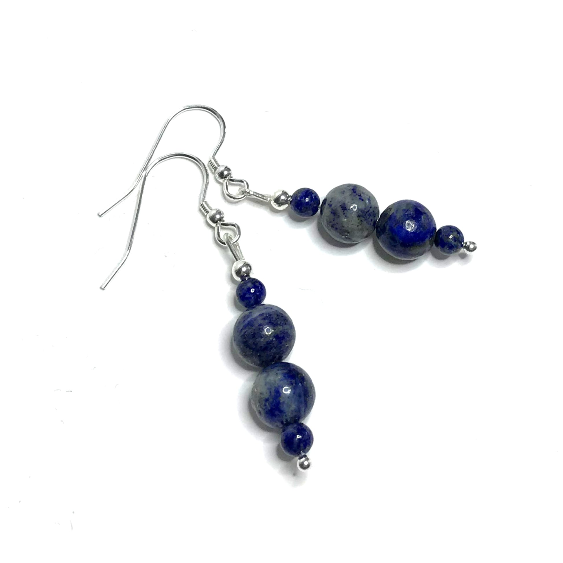 Lapis lazuli dangle earrings